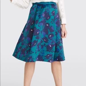 Draper James Collection Cutout Floral Midi Skirt